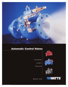 Automatic Control Valves - Watts Water Technologies