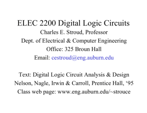 ELEC 2200 Digital Logic Circuits