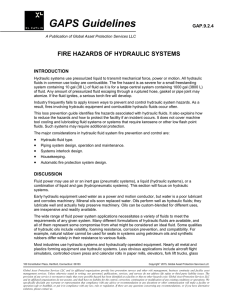 Fire Hazards Of Hydraulic Systems