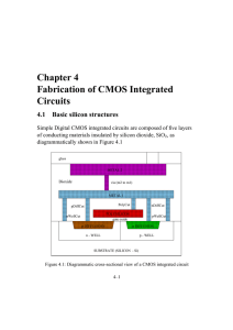 Chapter 4 Fabrication of CMOS Integrated Circuits