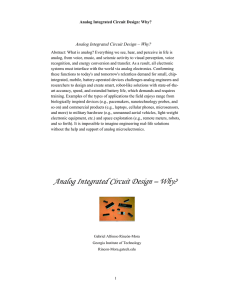 Analog Integrated Circuit Design - By Gabriel Alfonso Rincón-Mora