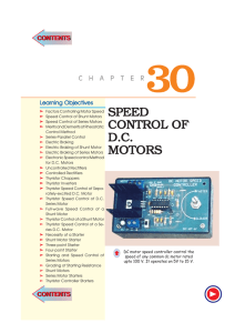speed control of dc motors