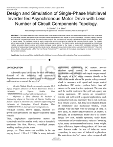 Design and Simulation of Single-Phase Multilevel Inverter fed