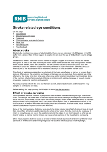 Orthoptics - Stroke Related Eye Conditions