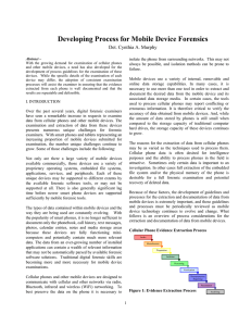 Developing Process for Mobile Device Forensics