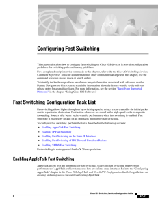 Configuring Fast Switching