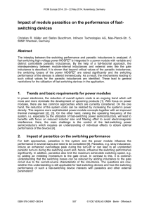 Impact of module parasitics on the performance of fast