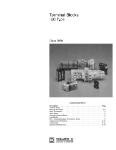 IEC Type Terminal Blocks Catalog