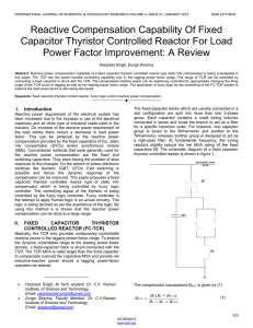 Reactive Compensation Capability Of Fixed Capacitor Thyristor