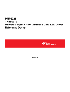 Universal Input 0-10V Dimmable 25W LED Driver