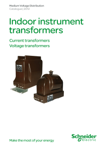 Indoor instrument transformers