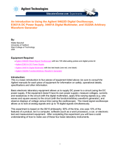 An Introduction to Using the Agilent 54622D Digital