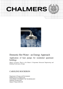 Domestic Hot Water - an Energy Approach