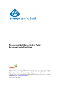 Measurement of Domestic Hot Water Consumption in