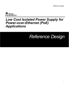 Low Cost Isolated Power Supply for PoE