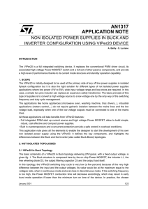 Non isolated power supplies in buck and inverter configuration