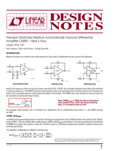 DN1023 - Precision Matched Resistors Automatically Improve