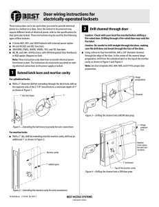 VSeries Door Wiring Instructions