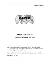 Summary Technical Documentation (STED)