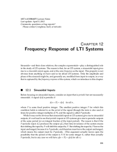Frequency Response of LTI Systems