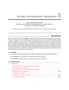 filters and frequency responses 5 - University of California, Berkeley