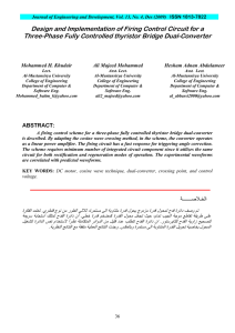 FIRING CIRCUIT FOR THREE-PHASE FULLY CONTROLLED