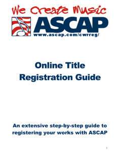 Online Title Registration Guide