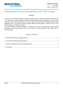 Understanding Thermal Characteristic of SOT-223 Package