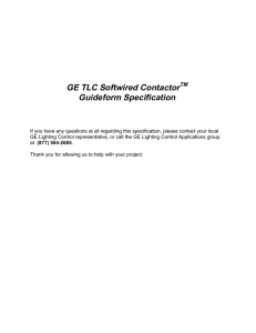 Softwired Contactor™ Guideform Specification