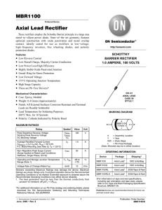 MBR1100 Axial Lead Rectifier