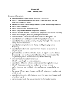 Science 265 Exam 1 Learning Goals Students will be able to