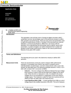 AN2438/D: ADC Definitions and Specifications Application Note