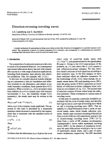 Direction-reversing traveling waves