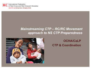 RCRC Movement approach to CTP Preparedness