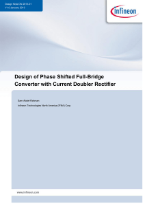 Design of Phase Shifted Full-Bridge Converter with Current Doubler