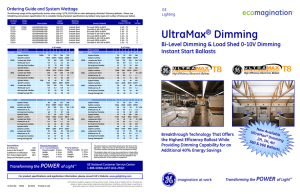 GE Ballasts | Dimming Instant Start Ballasts | GE Lighting
