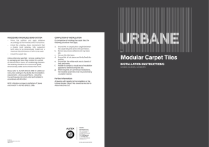 Urbane® Modular Carpet Tiles Install Instructions PDF / 146kb