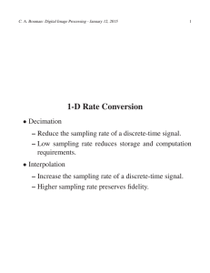 1-D Rate Conversion