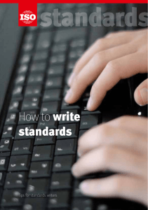 How to write standards