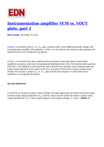 Instrumentation amplifier VCM vs. VOUT plots: part 2