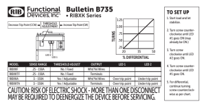 Bulletin - Functional Devices, Inc.
