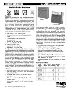 Audible Strobe Appliance