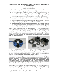 Understanding How Ferrites Can Prevent and Eliminate RF