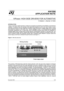 VIPower: high side drivers for automotive