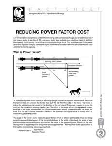 Reducing Power Factor Cost