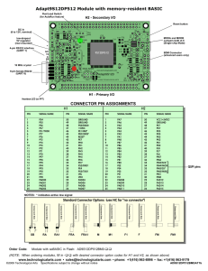 AD9S12DP512BM Quick Ref