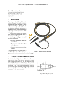 Oscilloscope Probes:Theory and Practice