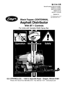 Asphalt Distributor