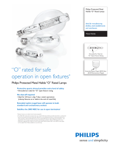 Philips Protected Metal Halide "O" Rated Lamps