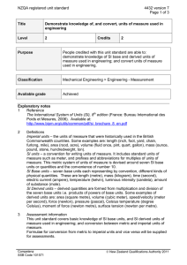 NZQA registered unit standard 4432 version 7 Page 1 of 3 Title